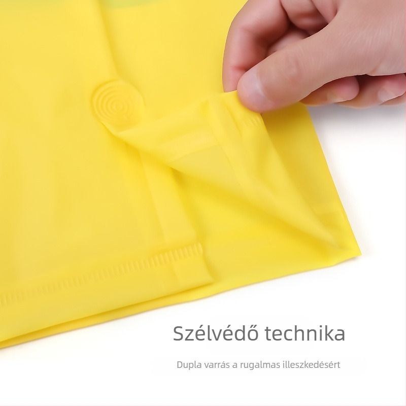 Gyerek EVA esőponcsó, egy darabból, vízálló PE ragasztó réteg, nyomtatott logó
