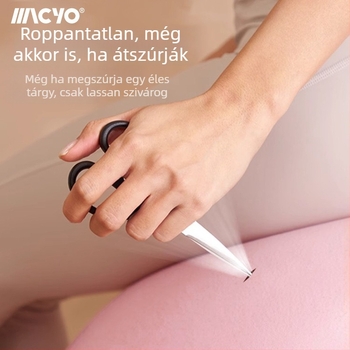 Jóga labda a csípőemeléshez - felfújható Pilates labda, robbanásbiztos, otthoni edzés és törzs egyensúlya