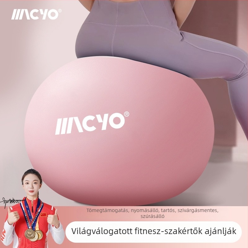 Jóga labda a csípőemeléshez - felfújható Pilates labda, robbanásbiztos, otthoni edzés és törzs egyensúlya