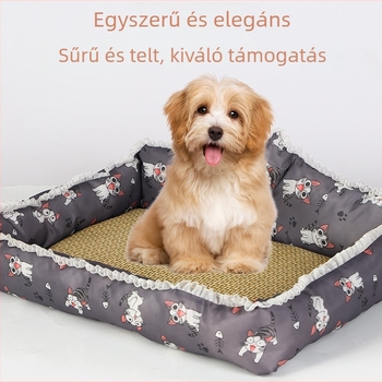 Macska fészek matrac, mind a négy évszakra, textil anyagból