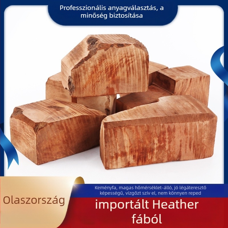 Olasz briar pipablokk — kézzel készített természetes fa blokk, briar gyökér, öreg anyag, DIY