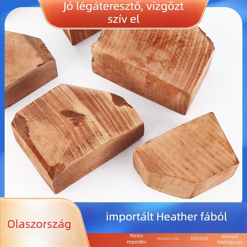 Olasz briar pipablokk — kézzel készített természetes fa blokk, briar gyökér, öreg anyag, DIY