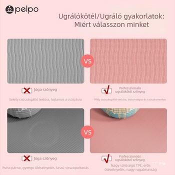 Kör alakú ugrókötél matrac, vastagított, hangszigetelt és ütéscsillapító, otthoni használatra, csúszásmentes