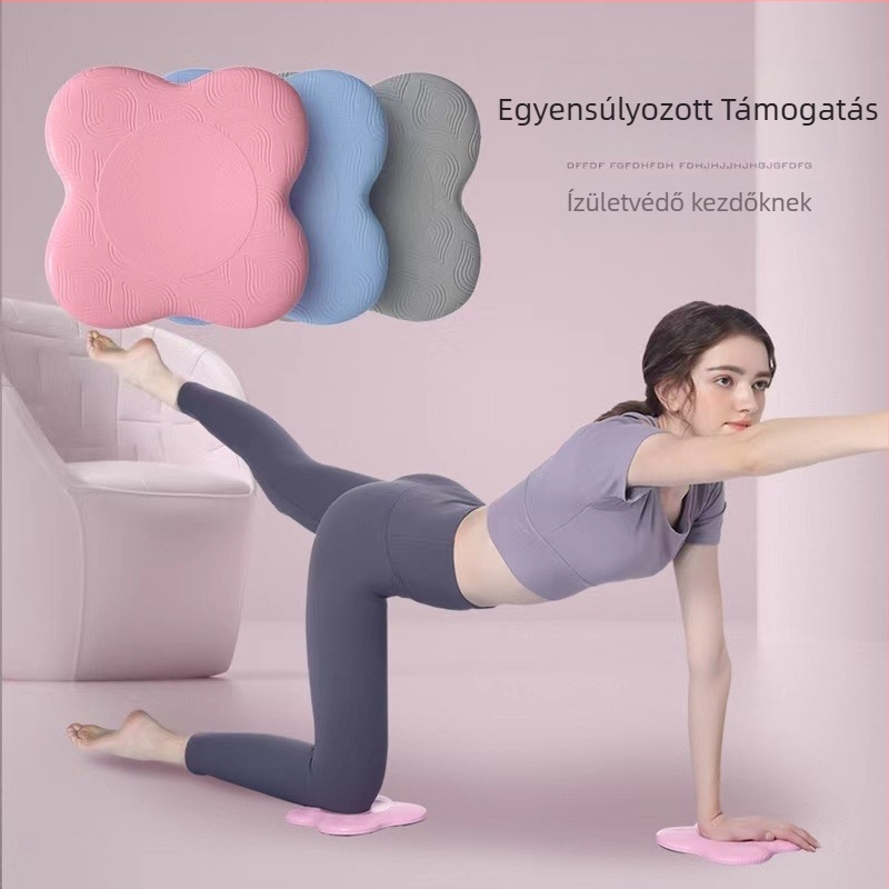 TPE jóga térdelő párna, csúszásmentes felület, 22 mm vastagság, 80 g tömeg, ízületvédő