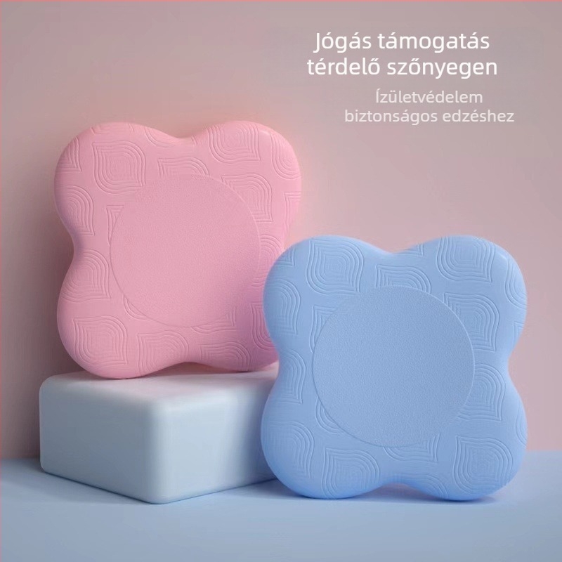TPE jóga térdelő párna, csúszásmentes felület, 22 mm vastagság, 80 g tömeg, ízületvédő