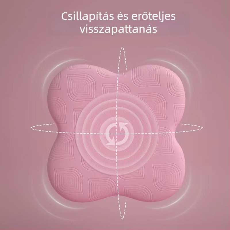 TPE jóga térdelő párna, csúszásmentes felület, 22 mm vastagság, 80 g tömeg, ízületvédő