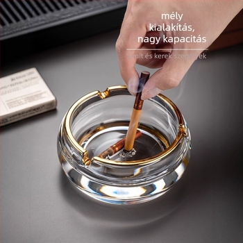 Nagy kapacitású üveggel készült hamutál, minimalist dizájn; Anyag: üveg; Márka: Deli glass; Logó nyomtatás: elérhető; Testreszabás: lehetséges; Dobozmennyiség: 24 darab