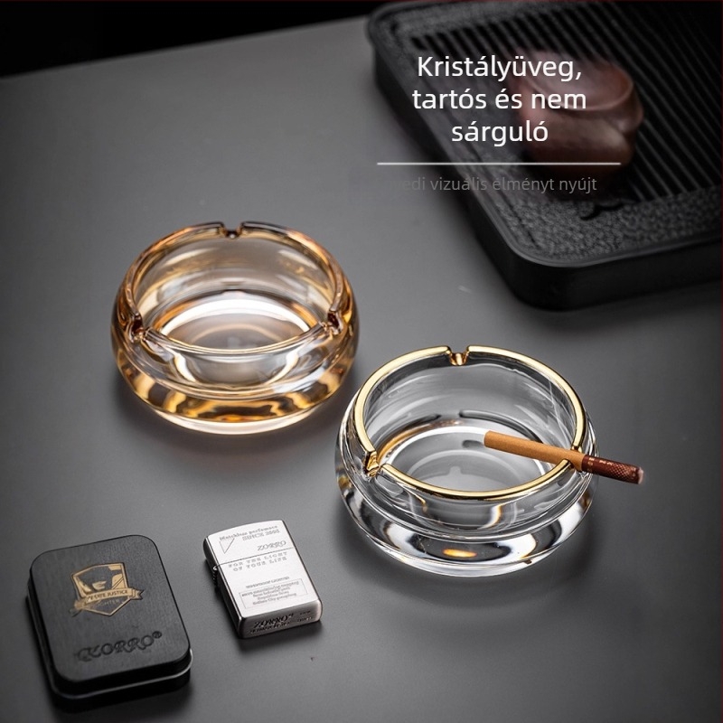 Nagy kapacitású üveggel készült hamutál, minimalist dizájn; Anyag: üveg; Márka: Deli glass; Logó nyomtatás: elérhető; Testreszabás: lehetséges; Dobozmennyiség: 24 darab