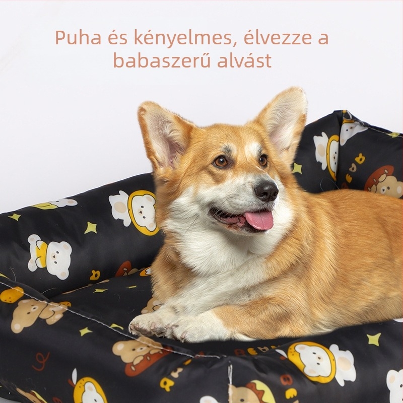 Macska fészek PP-pamut töltéssel, négy évszakos univerzális ágy