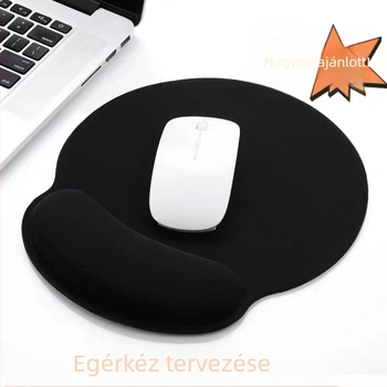 Egérpad csukló támaszzal – szilikon csúszásmentes, kényelmes csuklótámasz