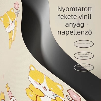 Gyerekeknek készült esernyő 8 bordás kerettel, acél csővel, műanyag fogantyúval, 190T anyagú textil, UPF50+ UV-védelem, kézi nyitás, automatikus zárás