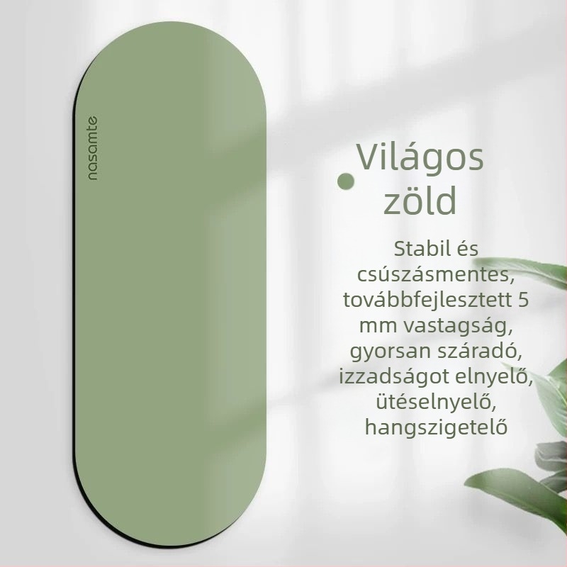 Vastagított ovális gumiból készült jóga matrac csúszásmentes felülettel, kifejezetten jóga stúdiókhoz és edzésekhez, csendes.