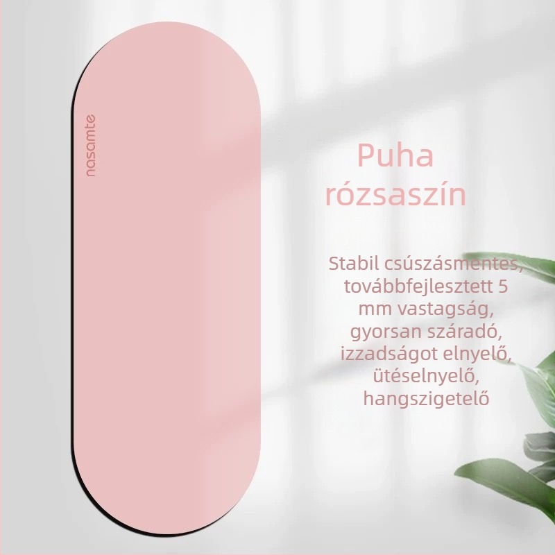 Vastagított ovális gumiból készült jóga matrac csúszásmentes felülettel, kifejezetten jóga stúdiókhoz és edzésekhez, csendes.