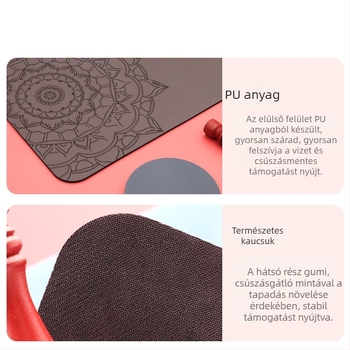 Ai Bu PU gumi jóga kézenállás matrac, 4.5 mm vastagság, 500 g, csúszásmentes