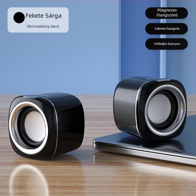 Laptop USB mini hangszóró BT55 kettős meghajtókkal, 130Hz-18kHz, SNR ≥80dB
