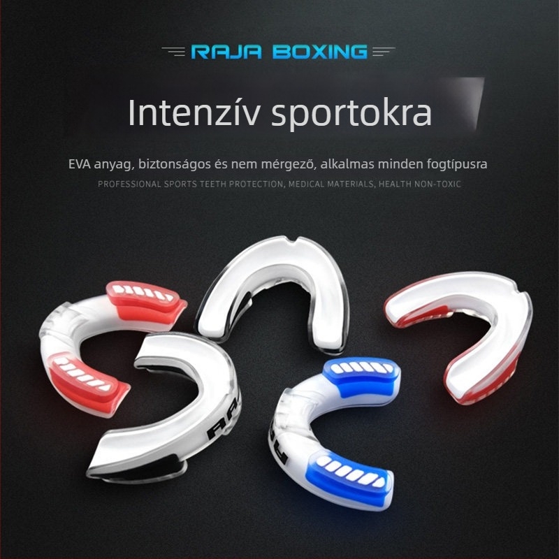 Harci sportokra tervezett fogvédő: boksz, Sanda, taekwondo és kosárlabda - felnőtteknek és gyerekeknek