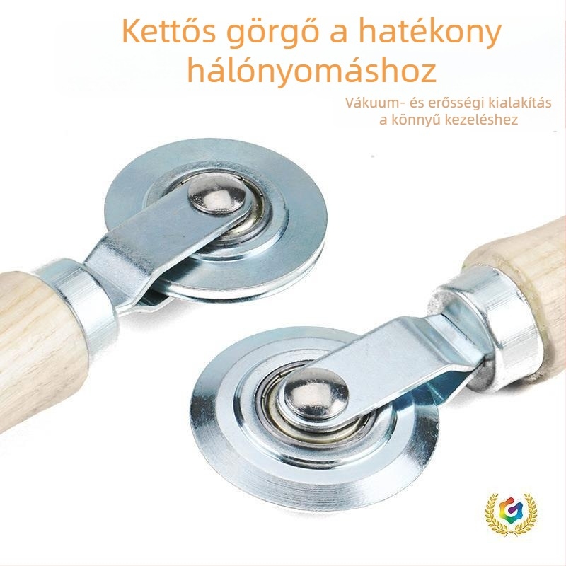 Ablakháló helyettesítő eszköz, alumínium ötvözet, préselő szalag, kampó eszköz, ragasztószalag kampó, gyémántos háló mintázat