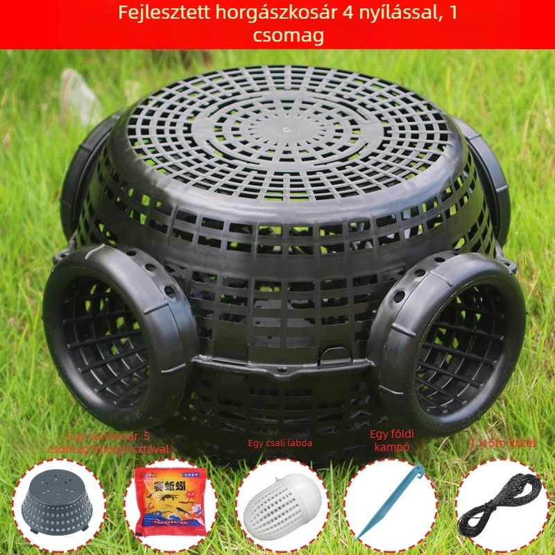 Hat rekeszes műanyag garnéla ketrec - Haiweinuo