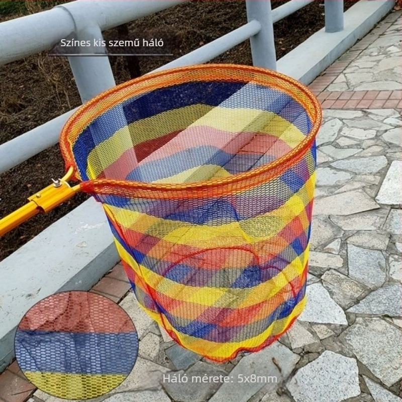 Vetőháló nagy szemű, alumíniumötvözetes nyéllel, masszív kivitel