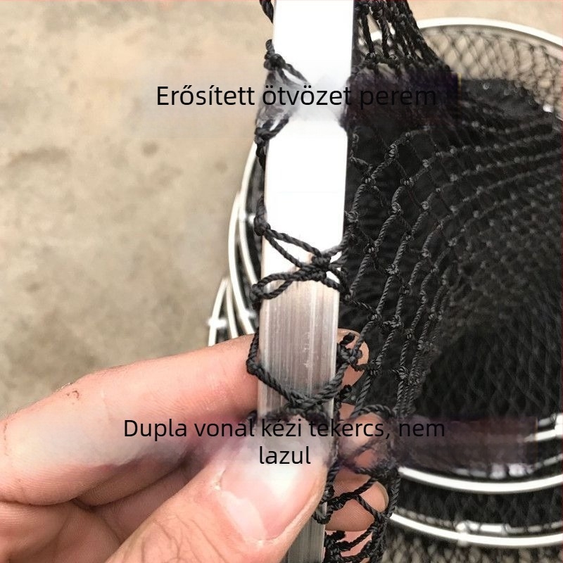 Nylon kézzel szövött halászháló táska – Fish Power, Kínában gyártva
