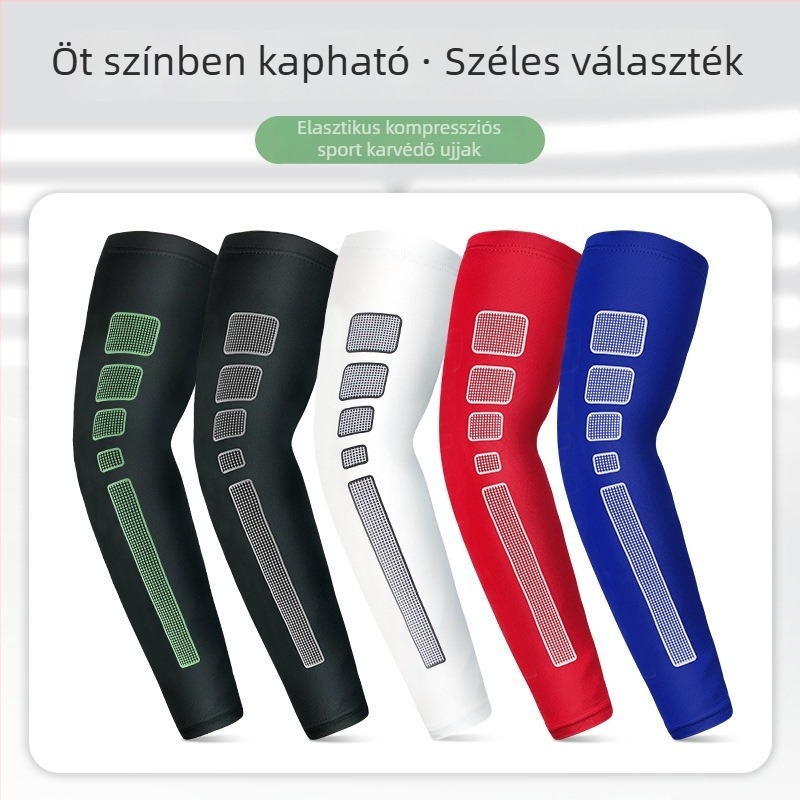 Légáteresztő, hosszú könyök- és csuklóvédő sportokra (kosárlabda, tenisz, tollaslabda, kerékpározás és harcművészetek)