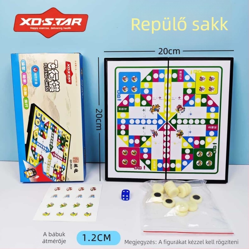 Mágneses többjátékos sakkkészlet családi játékhoz (Anyag: műanyag + mágnes; Márka: Star; Korosztály: 7–14 év; Alkalmas családi időtöltésre; Funkció: mágneses vonzás)