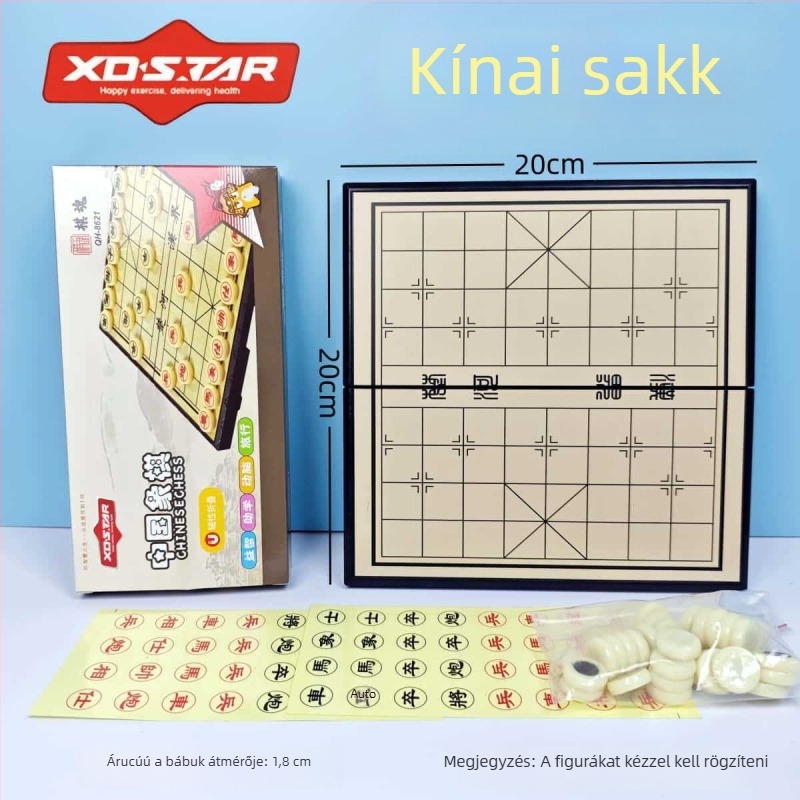 Mágneses többjátékos sakkkészlet családi játékhoz (Anyag: műanyag + mágnes; Márka: Star; Korosztály: 7–14 év; Alkalmas családi időtöltésre; Funkció: mágneses vonzás)