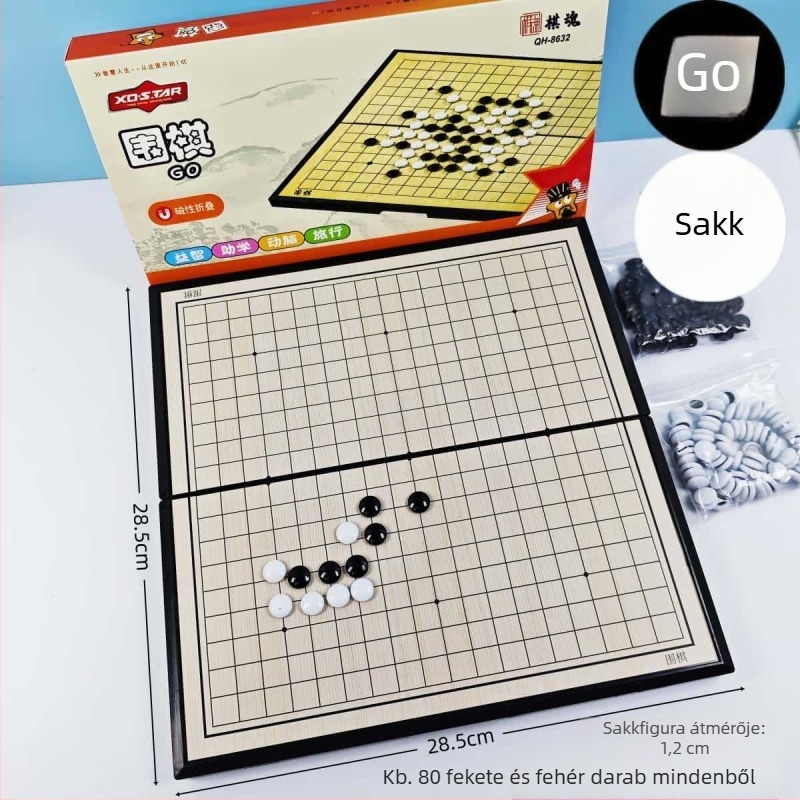 Mágneses többjátékos sakkkészlet családi játékhoz (Anyag: műanyag + mágnes; Márka: Star; Korosztály: 7–14 év; Alkalmas családi időtöltésre; Funkció: mágneses vonzás)