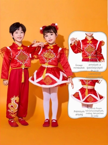 Koreai stílusú gyermek táncos ruházat, 100% pamut, lágyított anyag, előadásokhoz, 8 évesnél idősebb gyermekeknek (≥140 cm), Ősz 2023