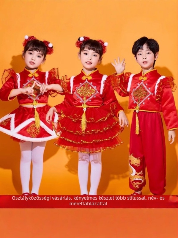 Koreai stílusú gyermek táncos ruházat, 100% pamut, lágyított anyag, előadásokhoz, 8 évesnél idősebb gyermekeknek (≥140 cm), Ősz 2023