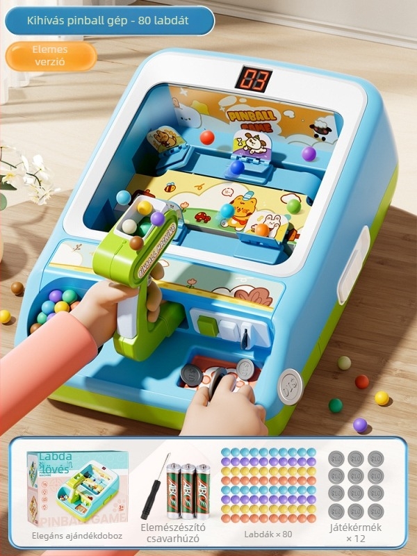 Elektronikus golyós logikai játék gyerekeknek, műanyag kivitel, oktató játék 4–14 éveseknek, fejleszti a logikus gondolkodást, a koncentrációt és a szülő–gyerek interakciót.