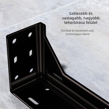 Függő teherhordó falra szerelhető konzol – háromszög alakú tartókeret TV-szekrényhez, mosdókagylóhoz és polcokhoz (hidegen hengerelt acél, modern minimalist stílus, egy darabból álló öntvény)