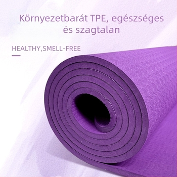 Jóga matrac TPE, geometriai minta, 6 mm vastagság, 850 g súly