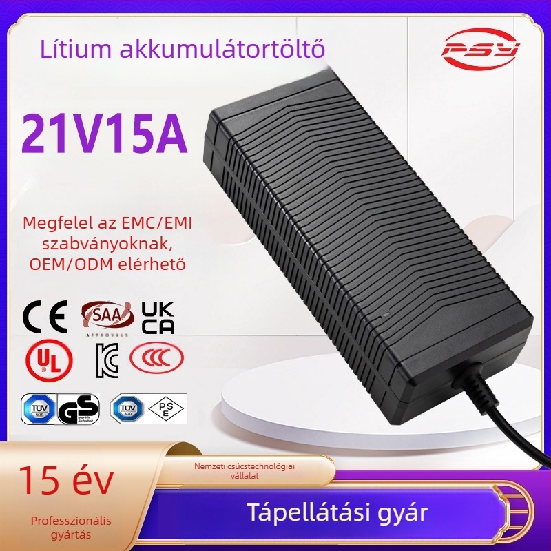21V 20A lítium-ion akkumulátor töltő, CE UL 3C PSE UKCA tanúsított, 420W