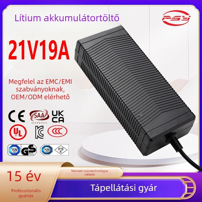 21V 20A lítium-ion akkumulátor töltő, CE UL 3C PSE UKCA tanúsított, 420W
