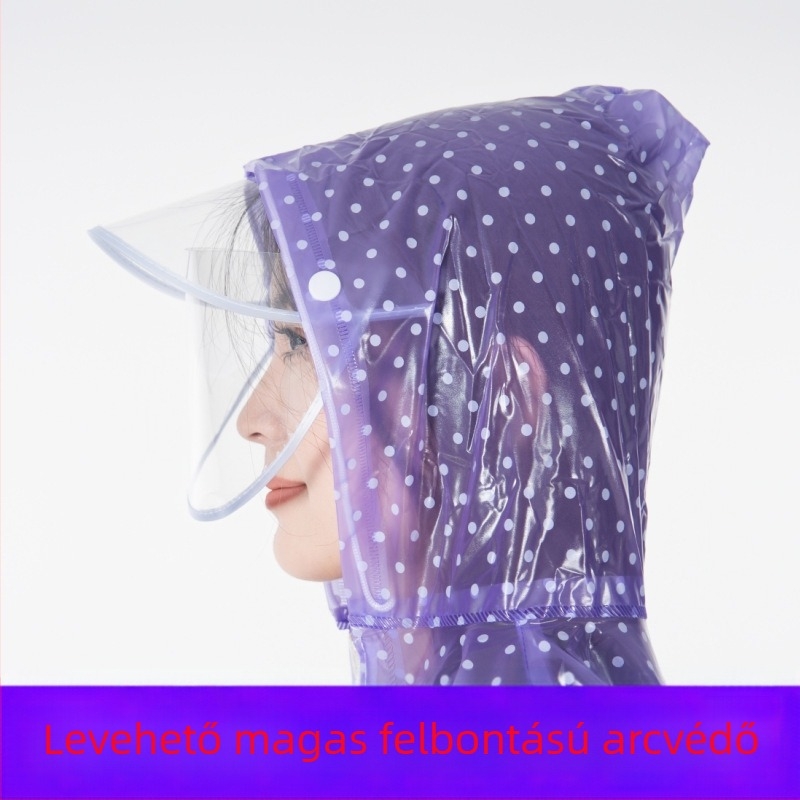 PVC esőkabát–nadrágszett, PVC anyagból, varrások PVC ragasztóval, vastag anyag, 700 g, egy személyre