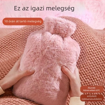 Vízfeltöltős forróvizes zacskó – PVC, rajzfilm-stílus, több szintű hőmérséklet-vezérlés; alkalmas derékra, hasra, lábakra, kezekre és a hátára