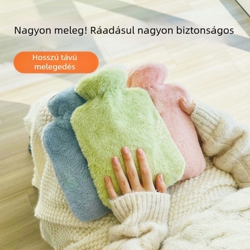 Vízfeltöltős forróvizes zacskó – PVC, rajzfilm-stílus, több szintű hőmérséklet-vezérlés; alkalmas derékra, hasra, lábakra, kezekre és a hátára