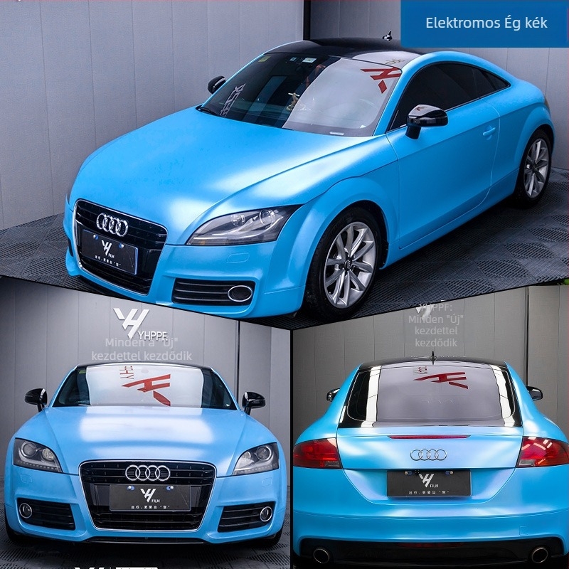 Autó karosszéria matricája, elektro-optikai fém színváltó film, teljes autó burkolat, testreszabható, öntapadó típus