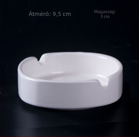 Porcelán hamutartó logóval testreszabható; kerámia anyag, márka Hongtai, eredet Liling; alkalmas üzleti ajándékokra és promóciókra.