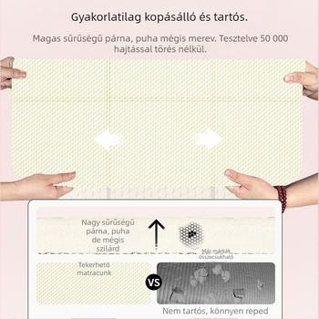 Összecsukható TPE jóga matrac gyerekeknek, 6–10 mm, 750 g, csúszásmentes