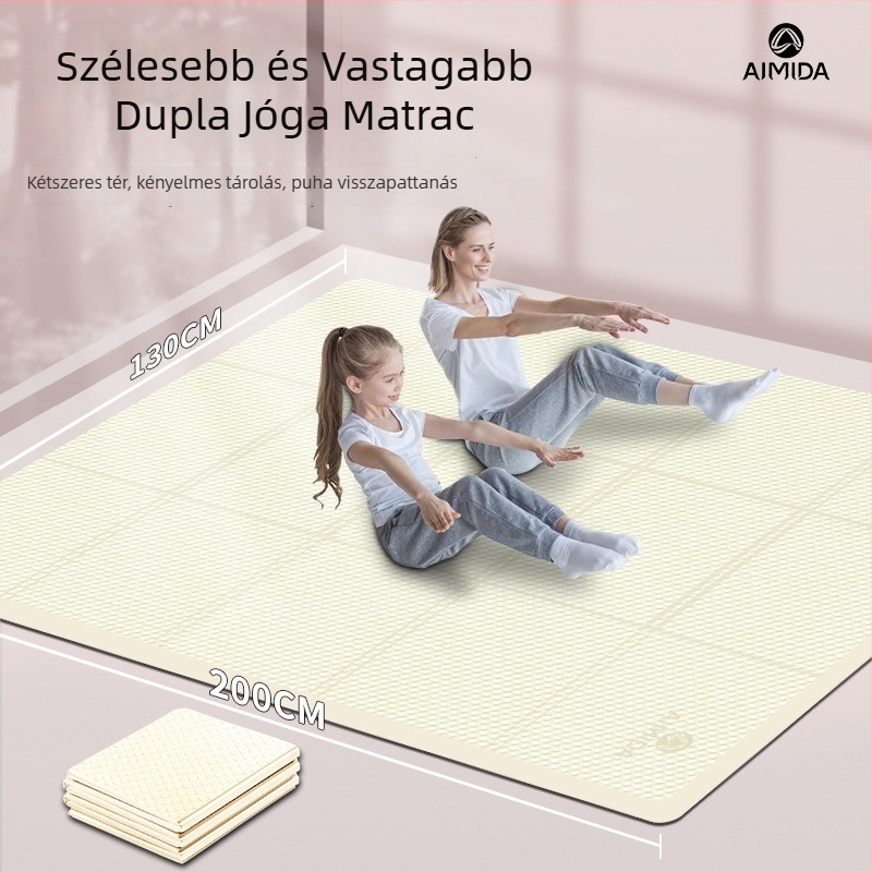 Összecsukható TPE jóga matrac gyerekeknek, 6–10 mm, 750 g, csúszásmentes