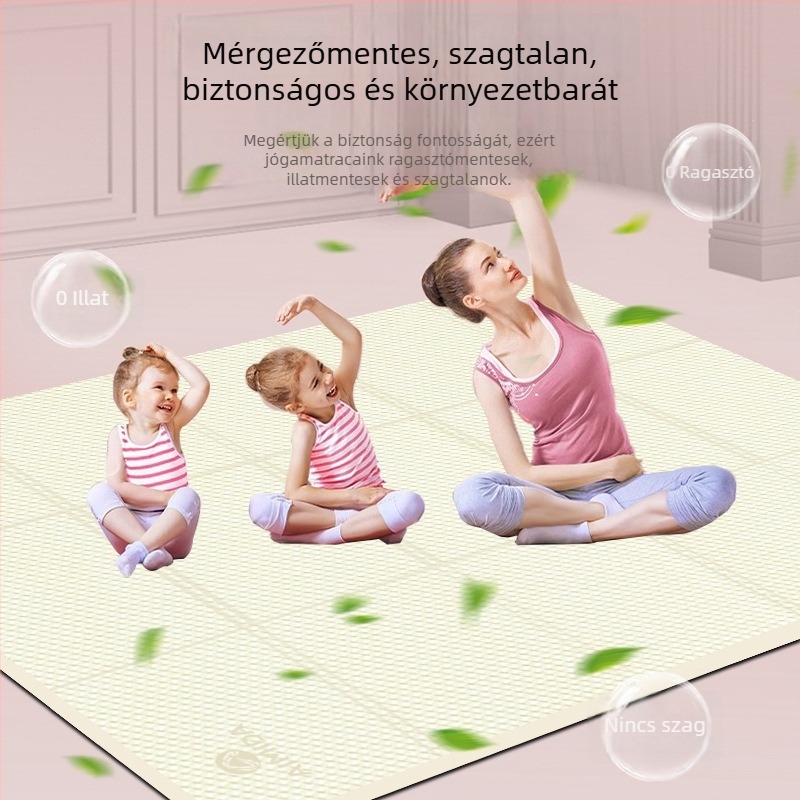 Összecsukható TPE jóga matrac gyerekeknek, 6–10 mm, 750 g, csúszásmentes