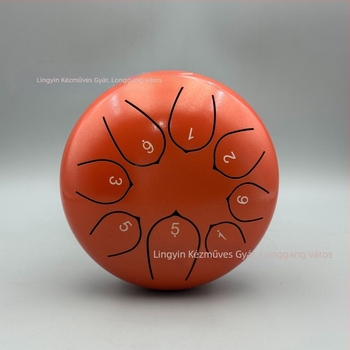 Szénacél nyelvű dob, 8 hangú, modell 6-8-8, gyerekeknek és meditációhoz