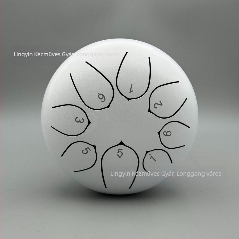 Szénacél nyelvű dob, 8 hangú, modell 6-8-8, gyerekeknek és meditációhoz