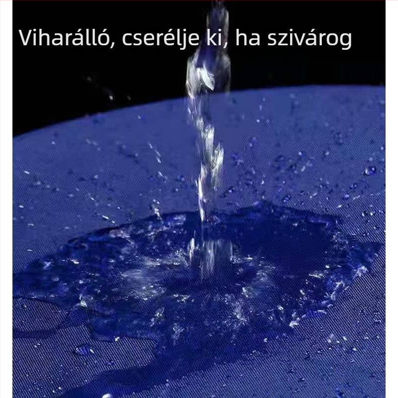 Kerékpáros poncsó Oxford anyagból, PVC vízálló réteg, felnőtt, 1 személy