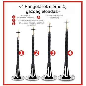 Suona - Ebony suona modell, fa hangszer, kínai eredet, karton csomagolás