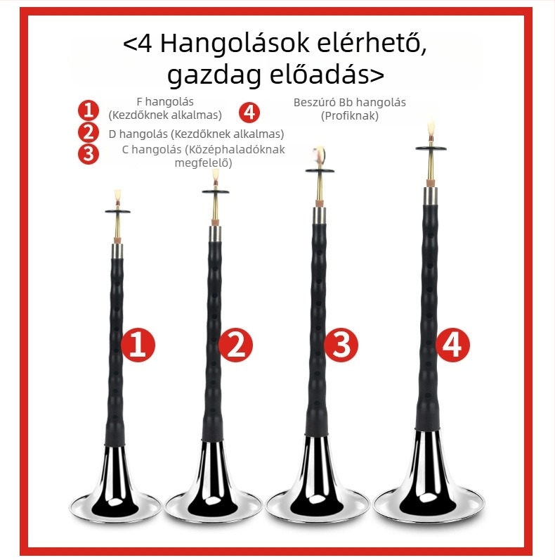 Suona - Ebony suona modell, fa hangszer, kínai eredet, karton csomagolás
