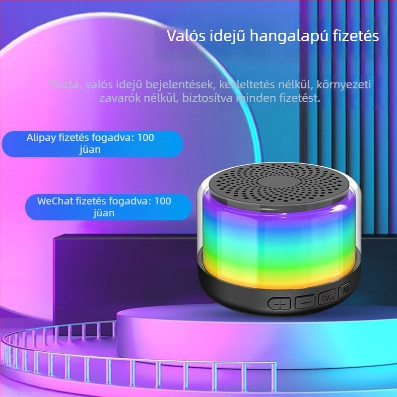 K8 Bluetooth hangszóró, 5W, Bluetooth 5.0, frekvencia-tartomány 100Hz-20kHz, SNR ≥70dB, beépített akkumulátor 300–500mAh