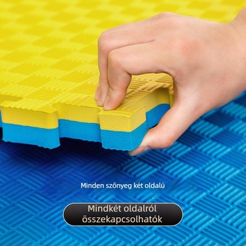 Taekwondo padlómatracok – PE anyag, habosított kivitel, négyzet alakú, négyzetes minta, száraz tisztítás